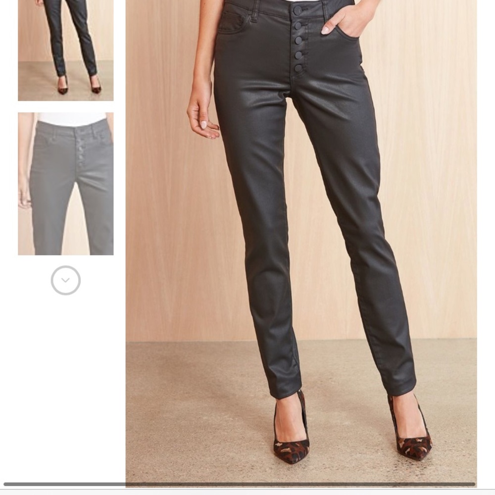 Kut from the Kloth black coated skinny jean